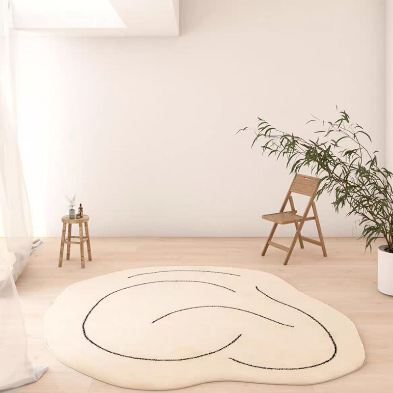 Tapis pur de couleur purement de tapis pure de tapis pure de tapis pur non split blanc pour salon pour le salon