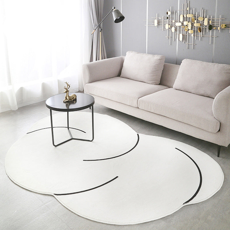 Tapis pur de couleur purement de tapis pure de tapis pure de tapis pur non split blanc pour salon pour le salon
