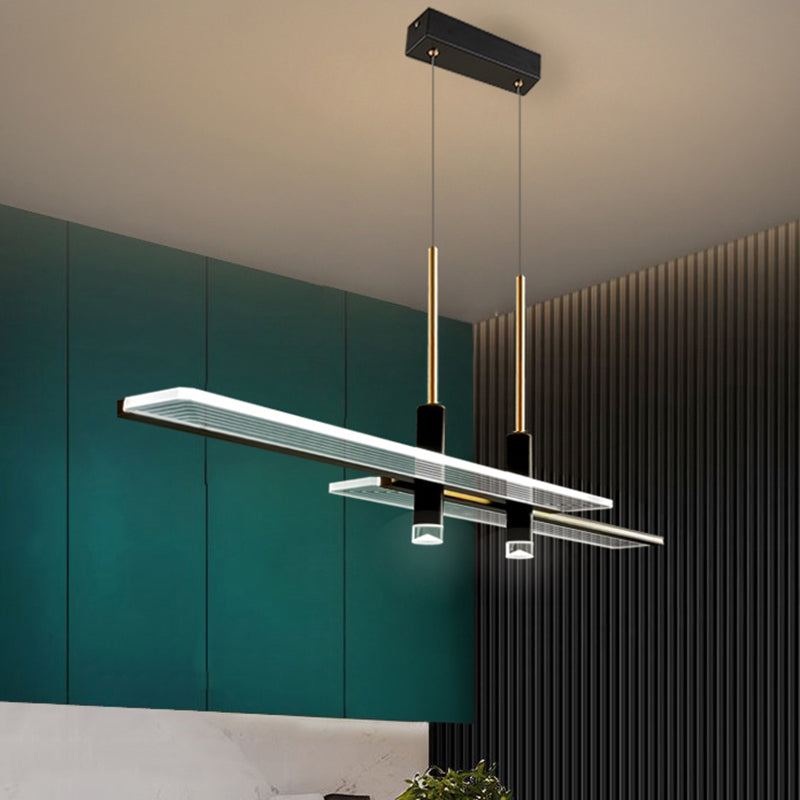 2 focos Luces de techo moderno de techo moderno de colgante LED LED para comedor