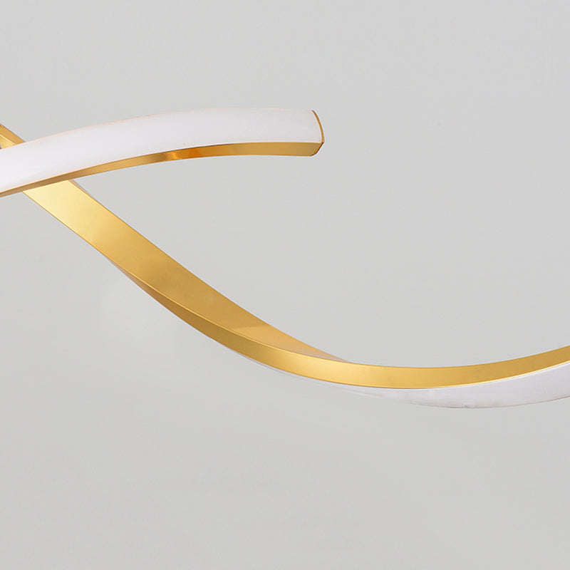 Metal Hanging Pendant Lights Contemporary Linear Hanging Lamps for Dining Room