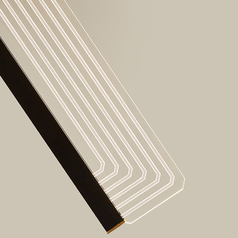 Linear Island Lighting colgante rectángulo colgante de las luces de isla en metal