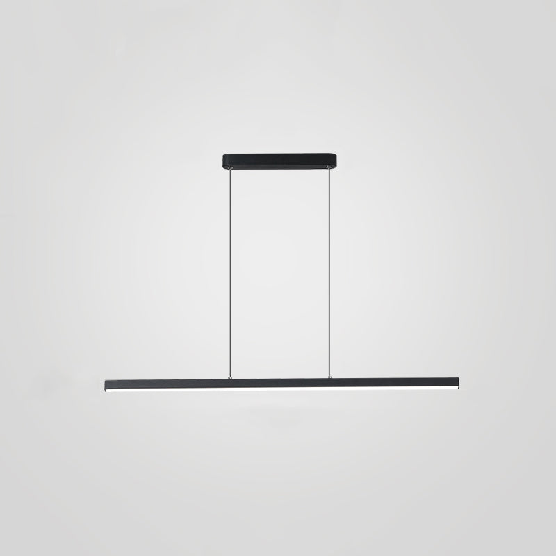 Modern Pendant Lighting for Kitchen Island Linear Pendant Lighting Hanging Lamp in Black