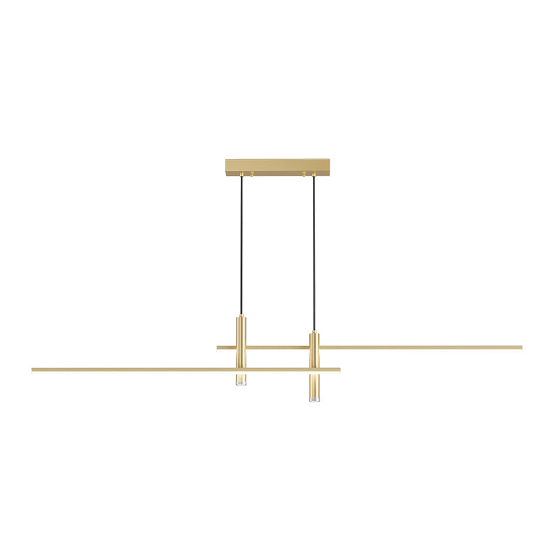 Lampadini del lampadario lineare Luci dell'isola Accensione a sospensione moderna per l'isola della cucina