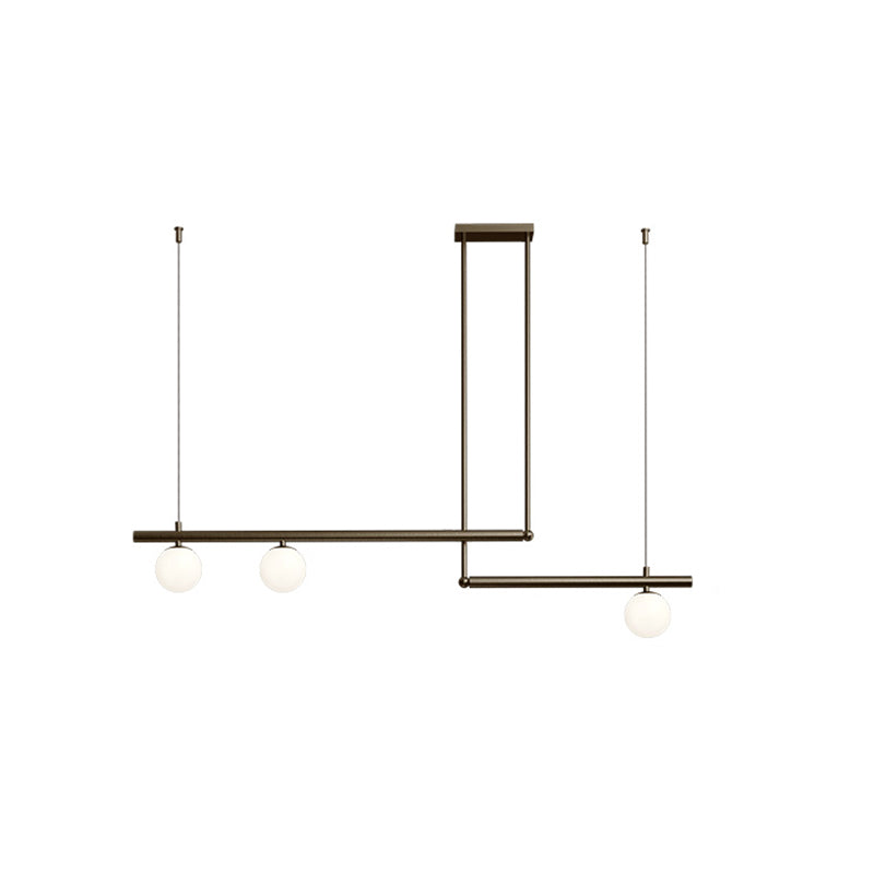 3 Light Kitchen Island Pendant Linear Chandelier Contemporary Island Lighting