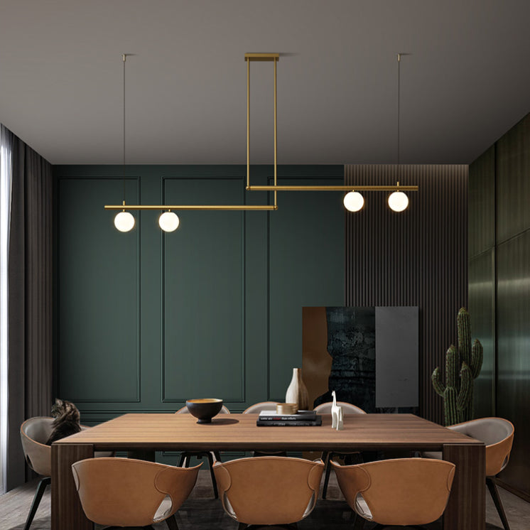 3 Light Kitchen Island Pendant Linear Chandelier Contemporary Island Lighting