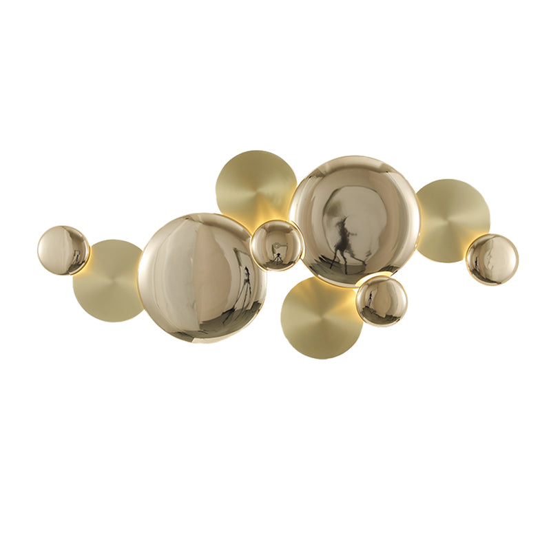 Gold Copper Wall Light in Modern Creative Style Electroplate Metal Geometric Wall Light