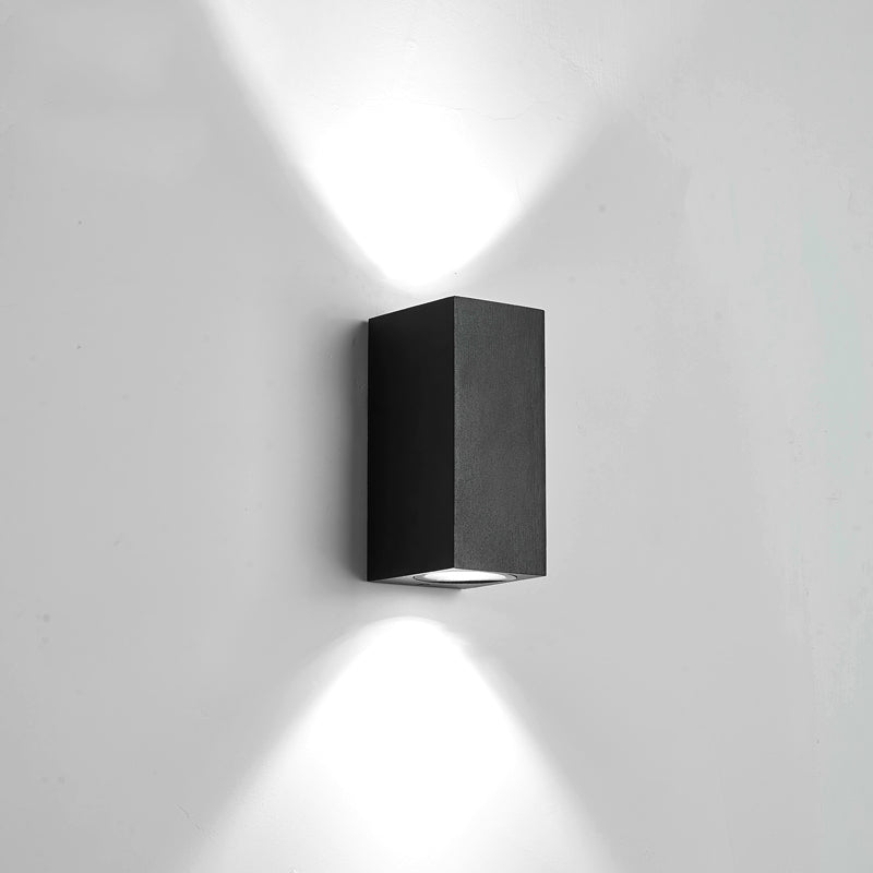 1-Licht-LED moderne schwarze Wandleuchten Aluminium im Freien Wandlampen im Freien