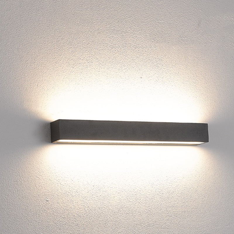 Iluminación moderna de pared de metal LED Rectangular Rectangular LED de 1 luces