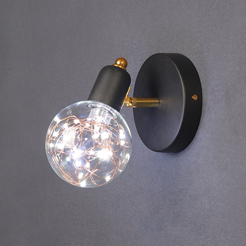 Glas moderne leeswandwandeling wereldwijd 1 licht wandgemonteerd licht voor slaapkamer