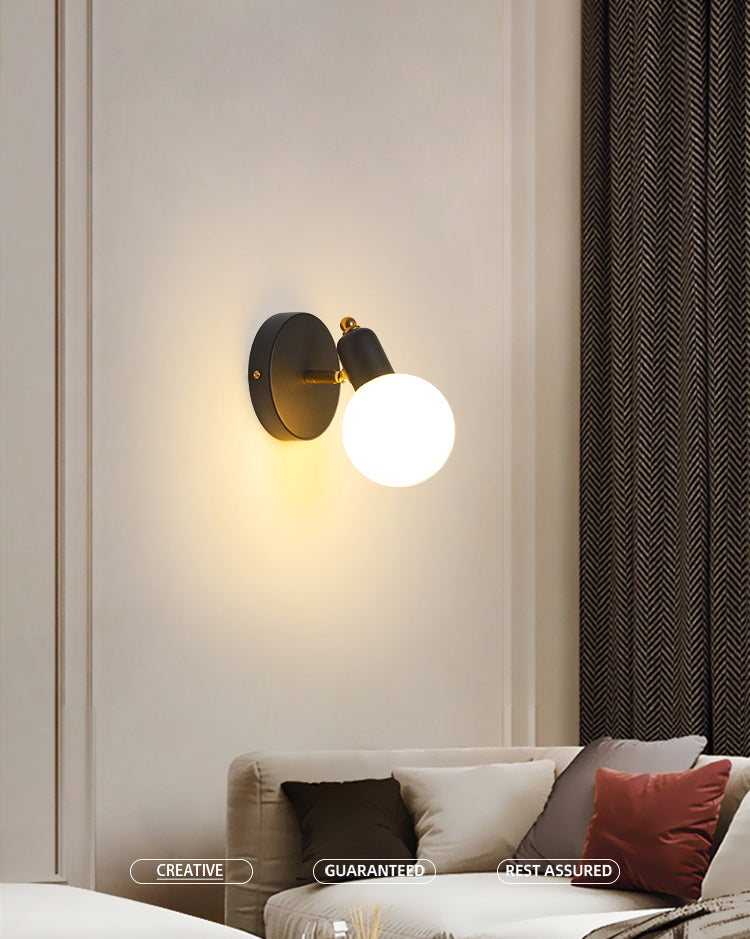 Glas moderne leeswandwandeling wereldwijd 1 licht wandgemonteerd licht voor slaapkamer