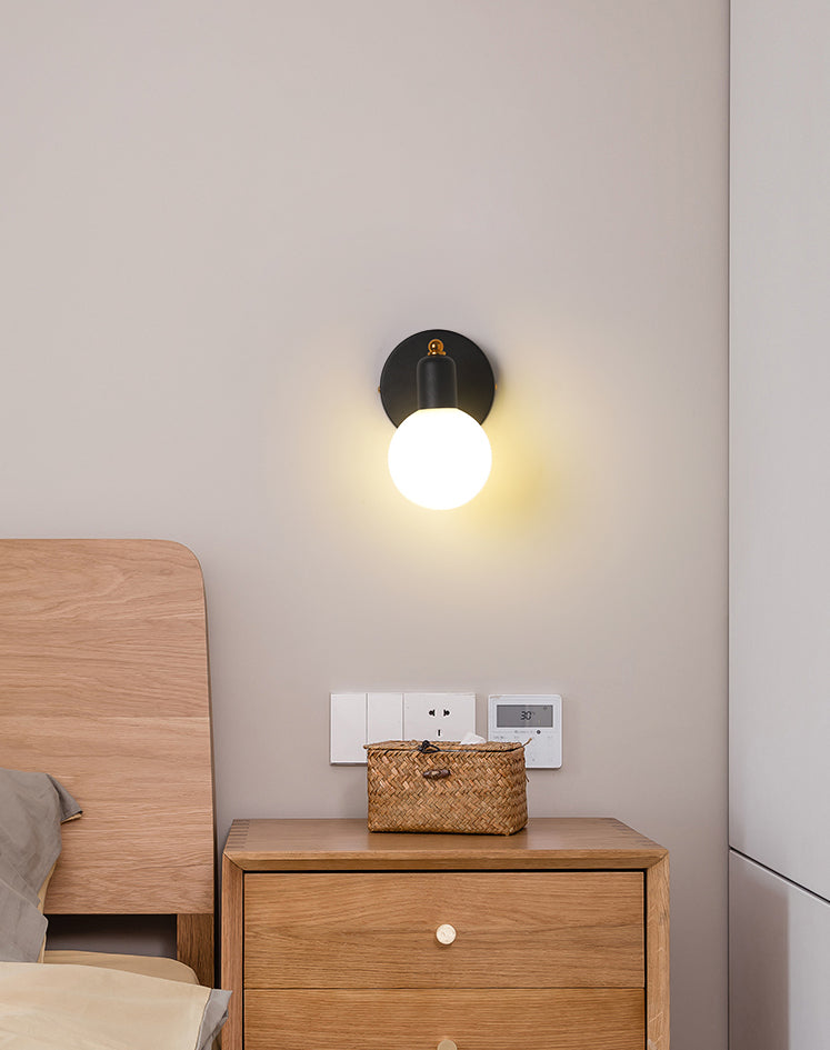 Glas moderne leeswandwandeling wereldwijd 1 licht wandgemonteerd licht voor slaapkamer