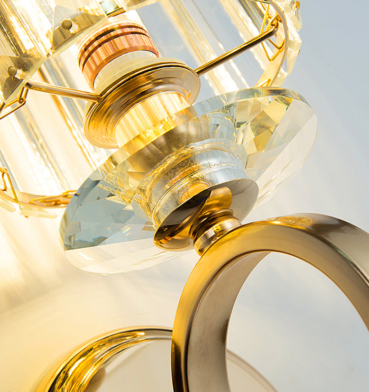 Luces de pared de cristal nórdicas modernas lámparas montadas en la pared de cilindro para sala de estar