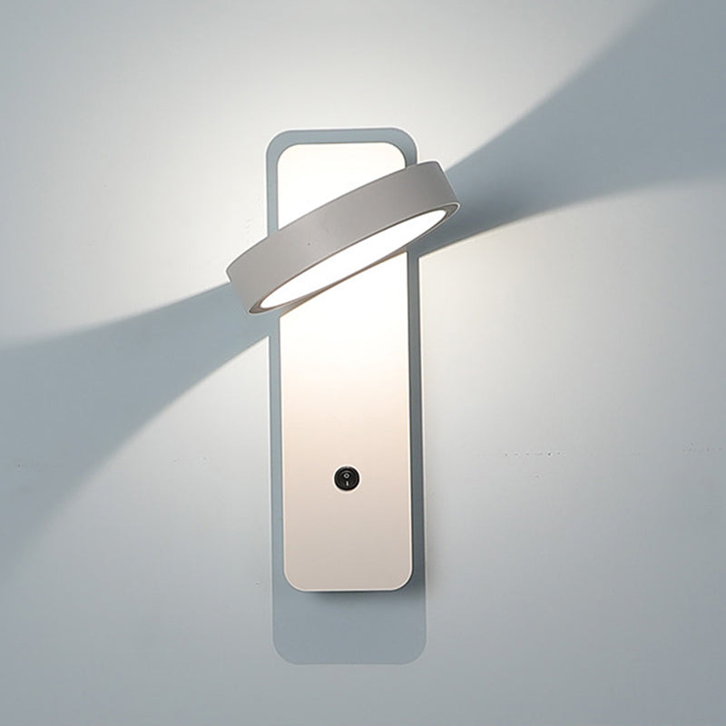 Lampade a 1 luci di minimalismo Light Frepfurs Sconce lampade da parete in ferro per camera da letto