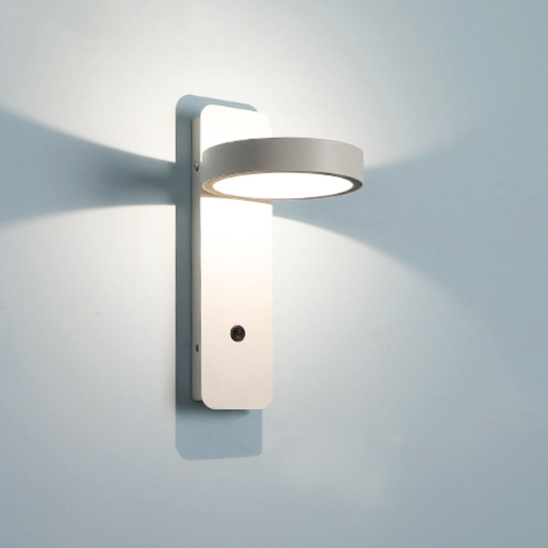 Lampade a 1 luci di minimalismo Light Frepfurs Sconce lampade da parete in ferro per camera da letto