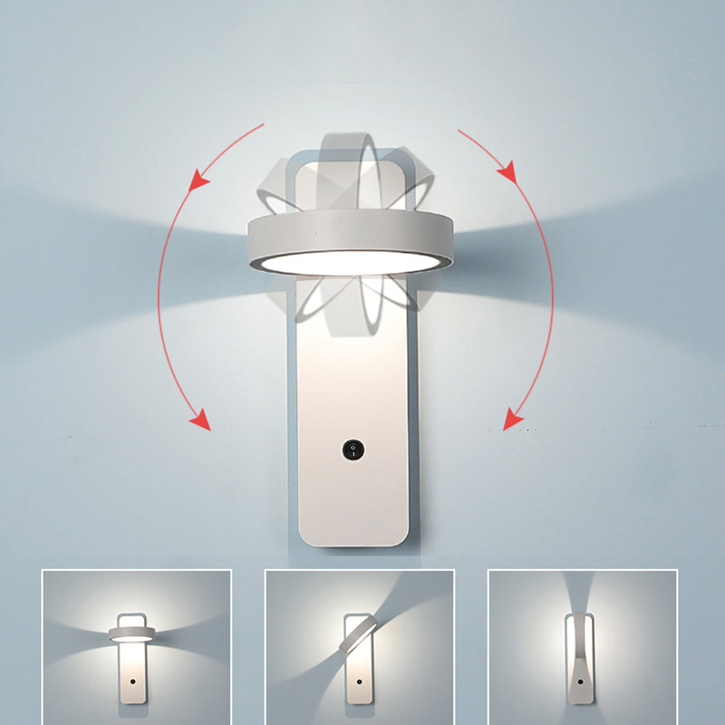 Lampade a 1 luci di minimalismo Light Frepfurs Sconce lampade da parete in ferro per camera da letto