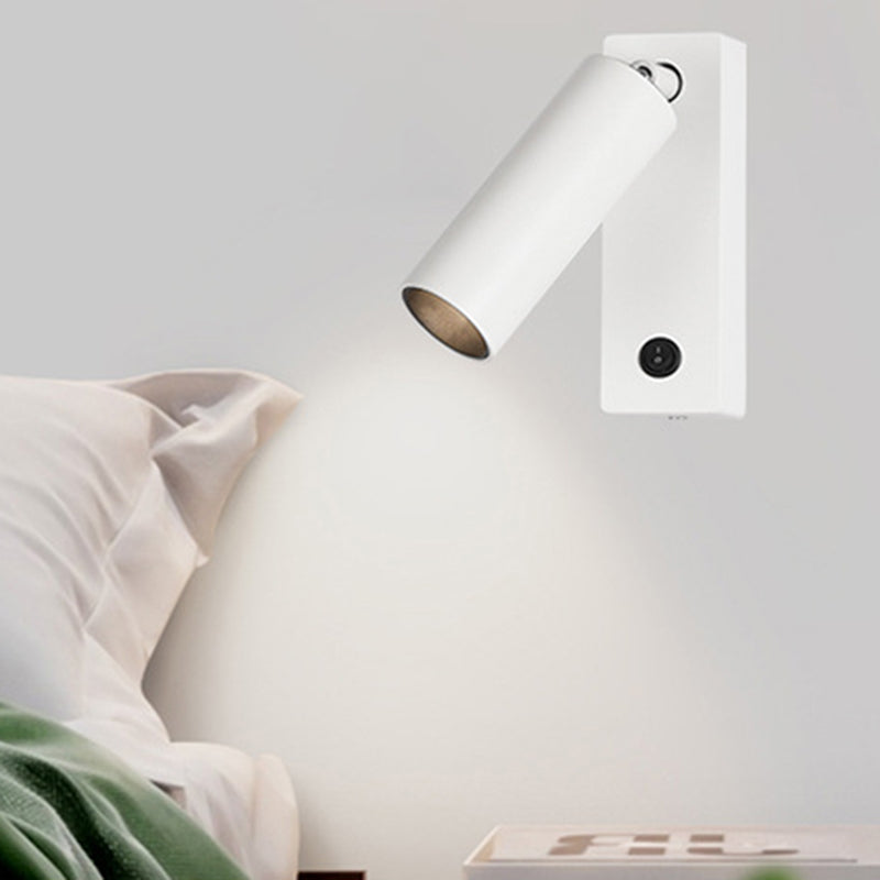 Moderna lampada da parete a parete in alluminio a 1 luce Sfonce a parete regolabile per camera da letto