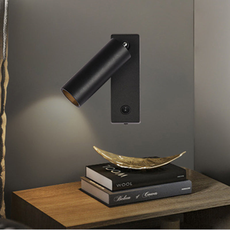 Moderna lampada da parete a parete in alluminio a 1 luce Sfonce a parete regolabile per camera da letto