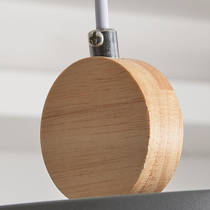 Acrylic Circular LED Hanging Lamp in Modern Concise Style Iron Macaron Pendant Light for Dining Room