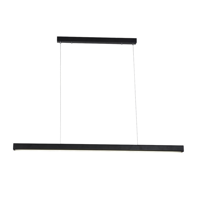 Modern Pendant Lighting for Kitchen Island Linear Pendant Lighting Hanging Lamp in Black