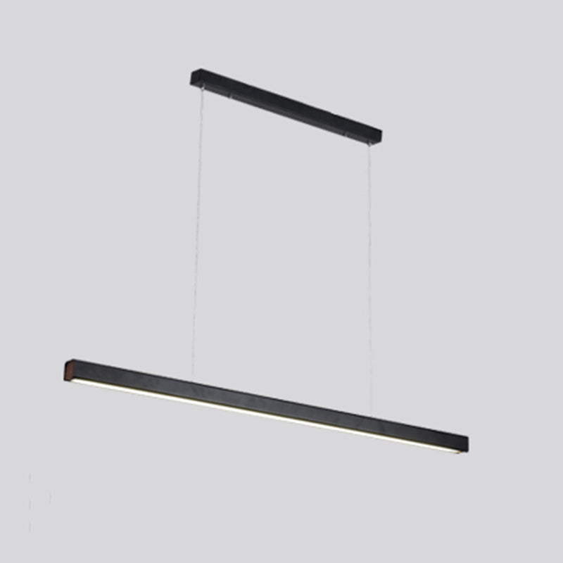 Modern Pendant Lighting for Kitchen Island Linear Pendant Lighting Hanging Lamp in Black