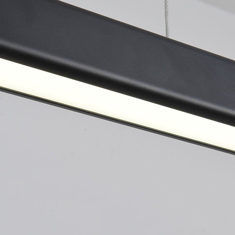Modern Pendant Lighting for Kitchen Island Linear Pendant Lighting Hanging Lamp in Black