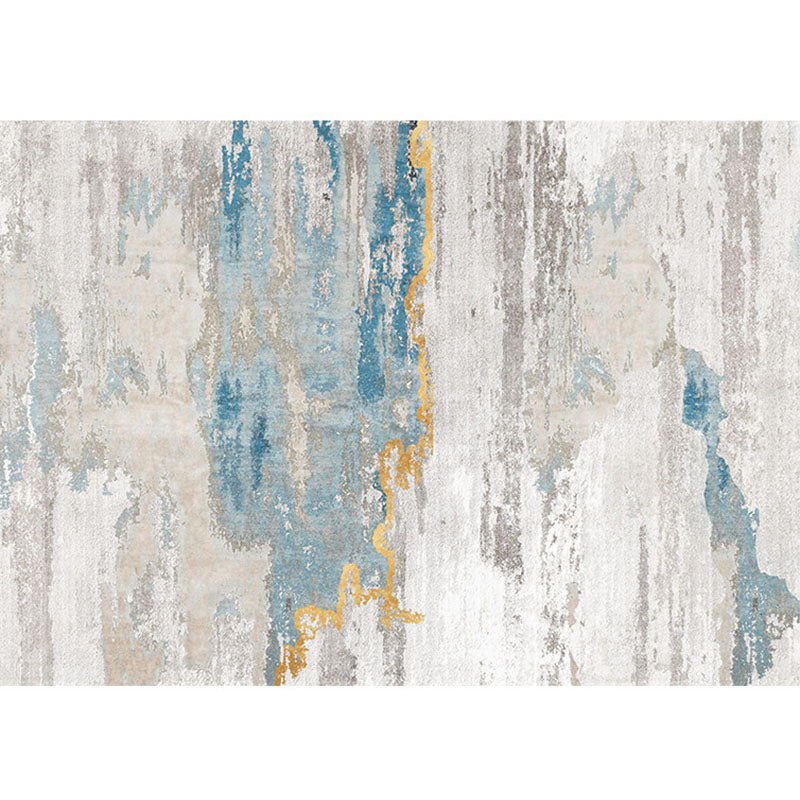 Apricot Tone Luxury Area Rug Polyester Blooming Traces Carpet Easy Care Rug for Home Decoration