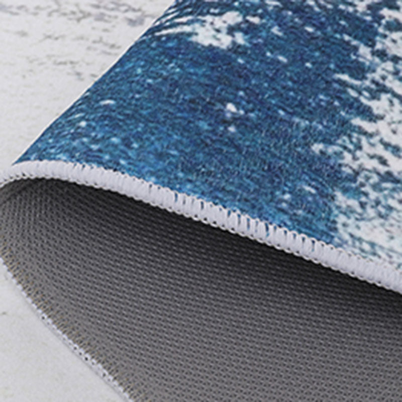 Tapis d'intérieur moderne de couleur Mélange Polyester Encre Bloolage Tapis de support sans glissement pour décoration domestique
