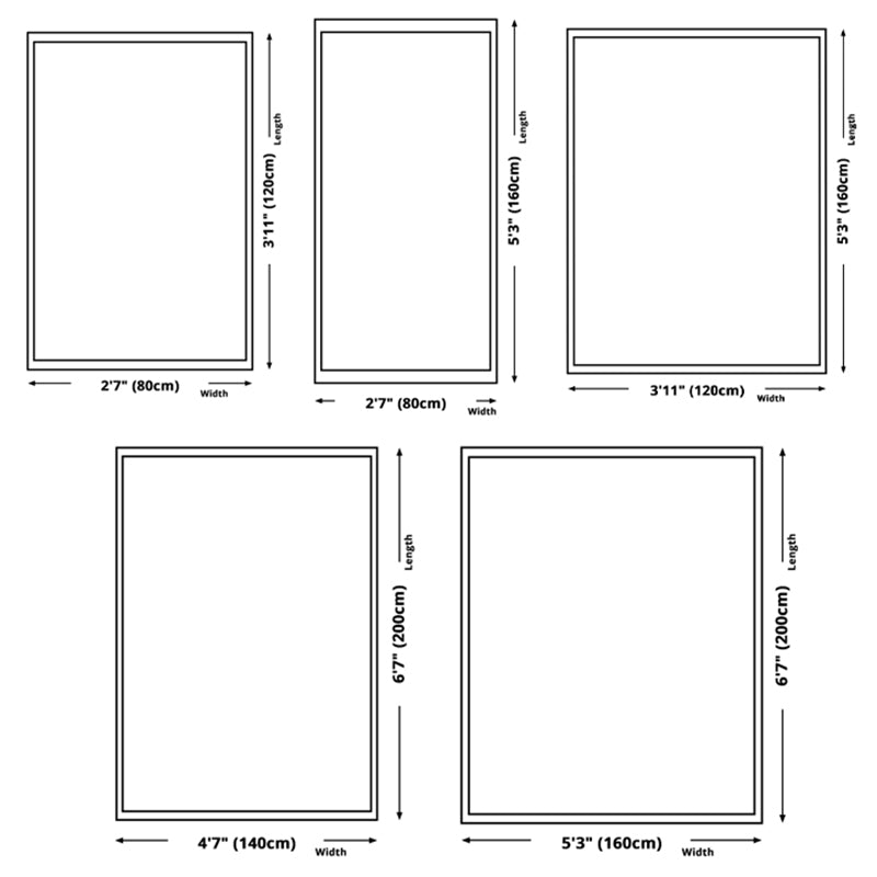 Contemporary Creative Border Rug Marble Surface Print Carpet Non-Slip Backing Carpet for Home Decor