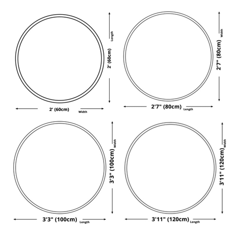 Round Multicolor Modern Area Rug Polyester Feather Print Rug Easy Care Indoor Rug for Living Room