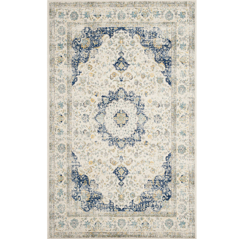 Shabby Chic Indoor Rug Distressed Victorian Carpet Polypropylene Easy Care Rug for Home Decoration