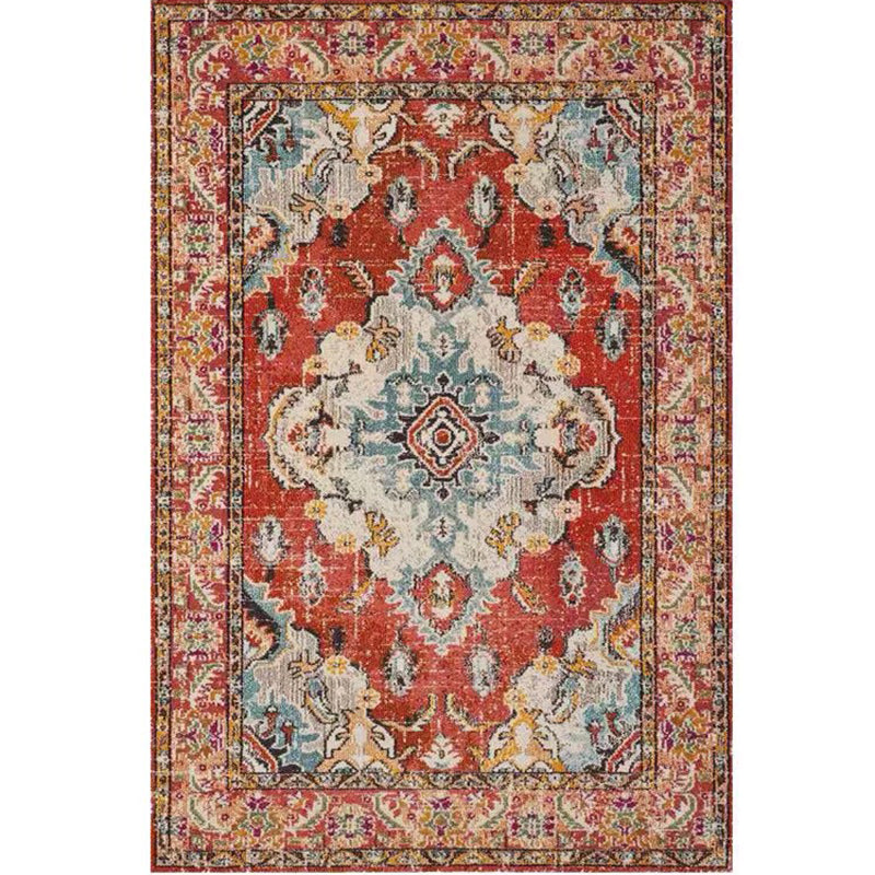 Shabby Chic Indoor Rug Distressed Victorian Carpet Polypropylene Easy Care Rug for Home Decoration
