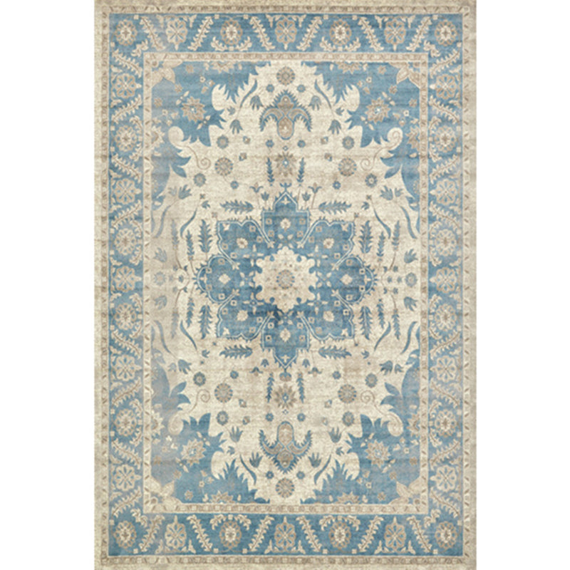 Shabby Chic Indoor Rug Distressed Victorian Carpet Polypropylene Easy Care Rug for Home Decoration