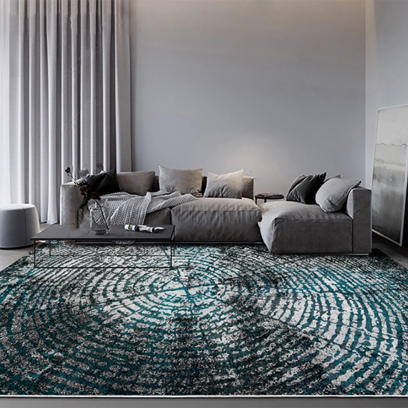 Tapis à traces d'encre de couleur unie, moderne en Polyester, avec envers antidérapant, pour la décoration de la maison