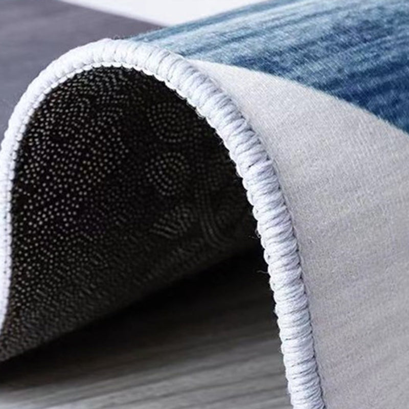 Farblich gemischter Teppich mit abstrakten Linien, kräftiger Polyester-Teppich, rutschfeste Rückseite, Innenteppich für Heimdekoration