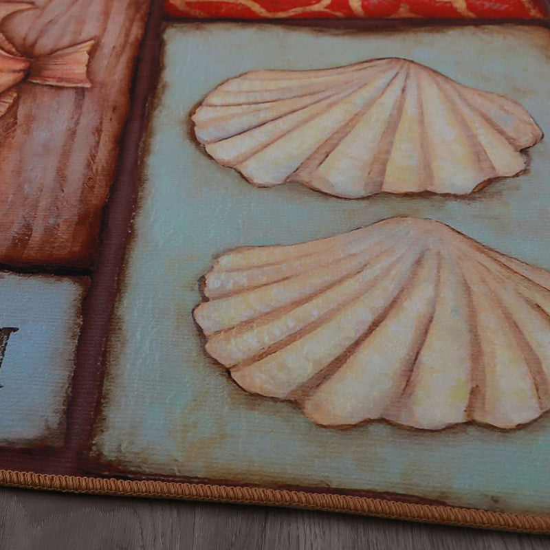 Shabby Chic Florentine Tile Rug Traditional Polyester Carpet Friendly Washable Rug for Home Decor