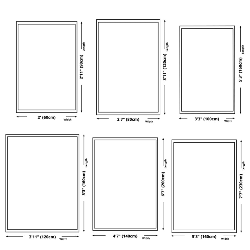 Shabby Chic Tribal Print Carpet Brown Polyester Area Rug Non-Slip Backing Rug for Living Room