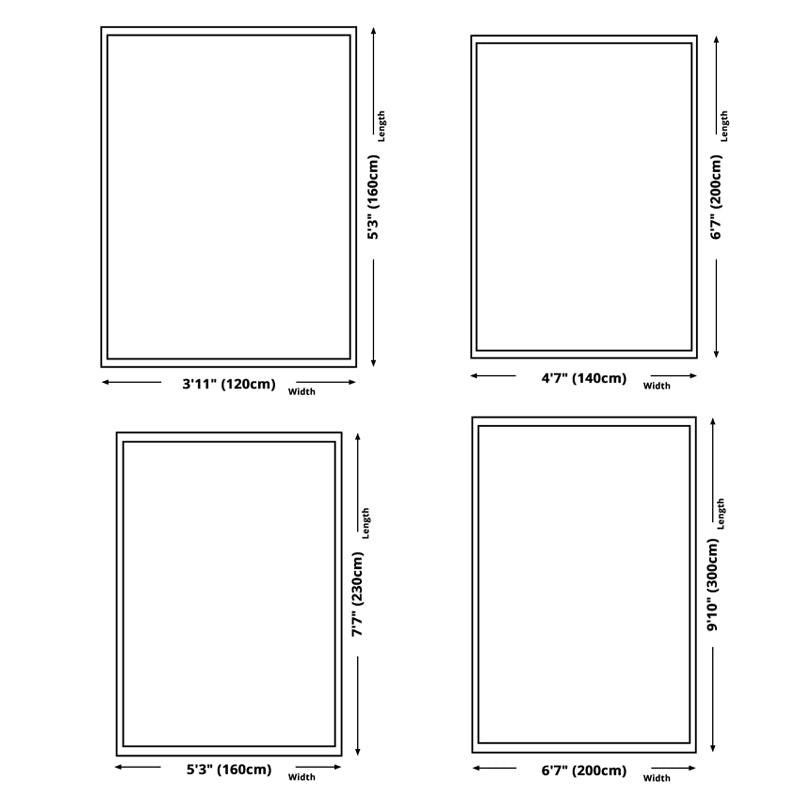 Vintage Symmetry Print Fläche Teppich Polyester Teppich nicht rutschfestes Innenteppich für Wohnzimmer