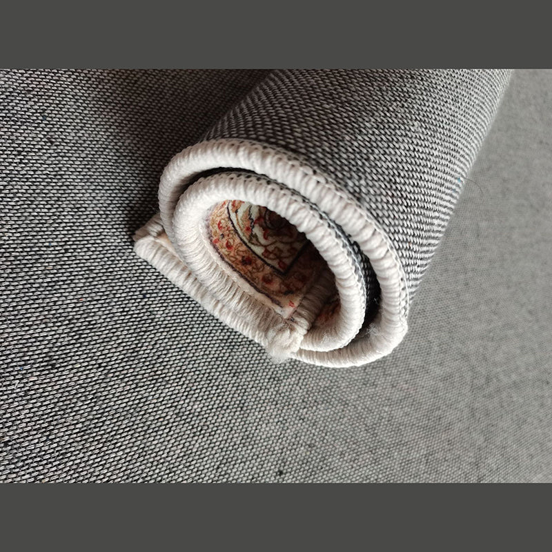 Blau Medaillon Area Teppich Polyester Vintage Teppich waschbarer Innenteppich für Innenraum