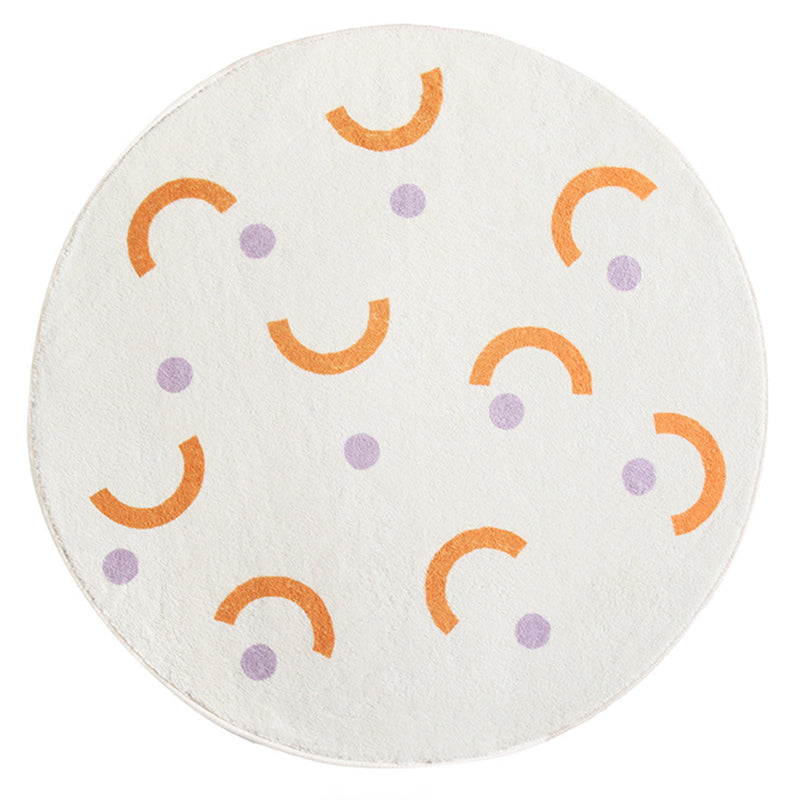 Contemporary Geometric Rug Green Polyester Indoor Carpet Washable Area Rug for Home Decor