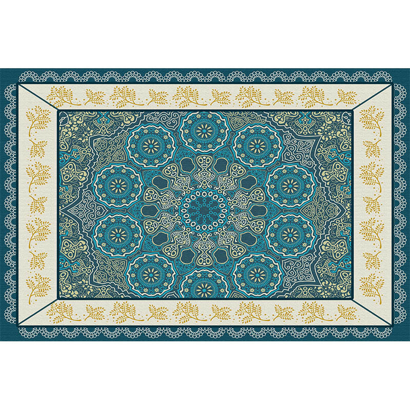 Victorian Tribal Totem Area Teppich Polyester Teppich nicht rutschfestem Innenteppich für Wohnzimmer