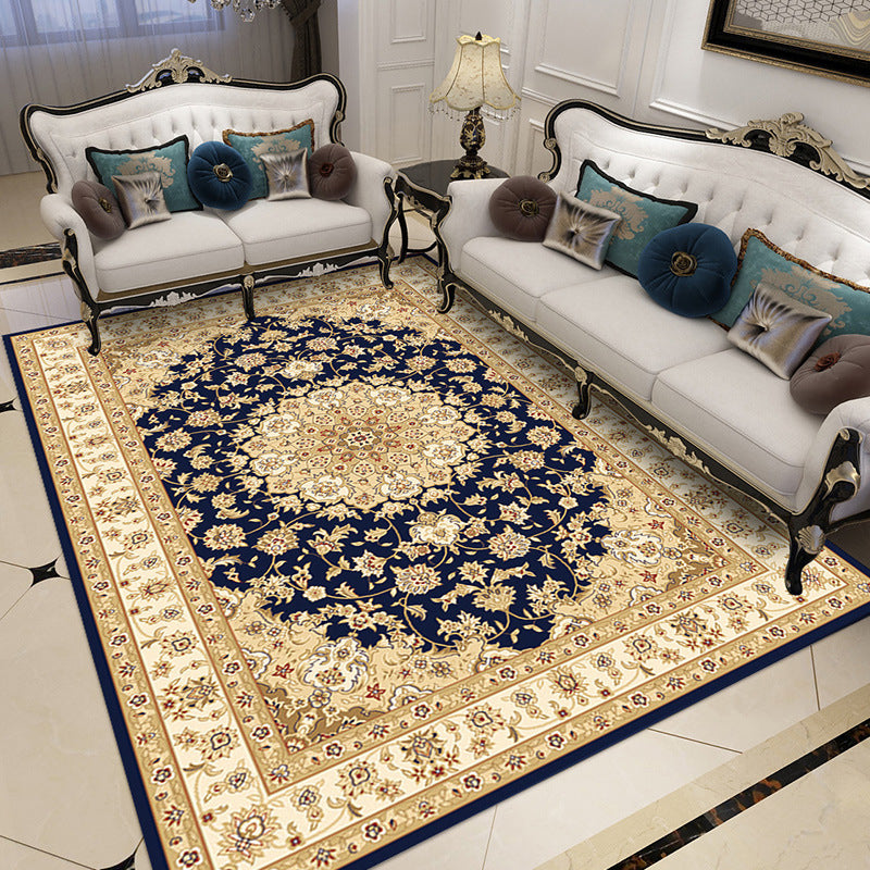 Gorgeous Modern European Area Rug Living Room Carpet Polyester Non-Slip Backing Area Rug