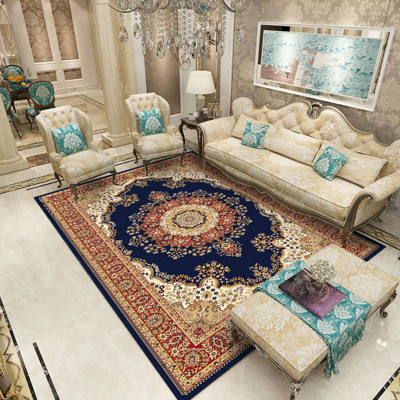 Gorgeous Modern European Area Rug Living Room Carpet Polyester Non-Slip Backing Area Rug
