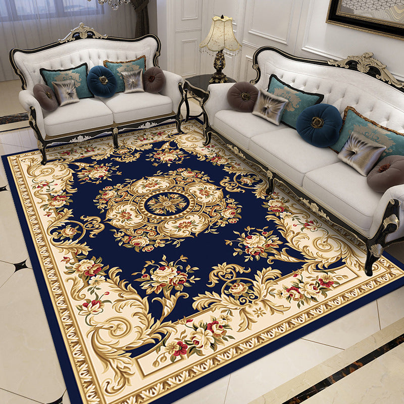 Gorgeous Modern European Area Rug Living Room Carpet Polyester Non-Slip Backing Area Rug
