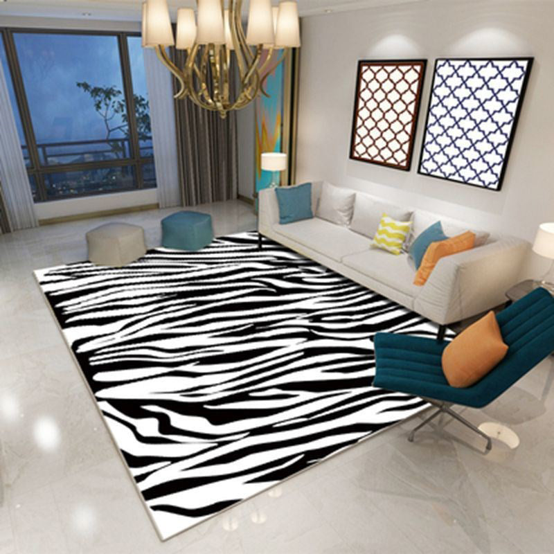 Tribal Animal Printed Carpet Polyester Indoor Rug Stain Resistant Area Carpet for Living Room