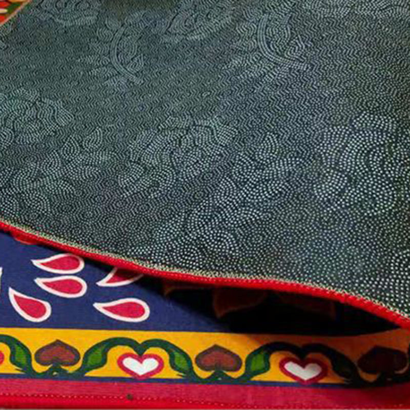 Klassischer Blumendruck Teppich Retro wunderschöne Gegend Teppich nicht rutschfestem Innenteppich für Wohnkultur