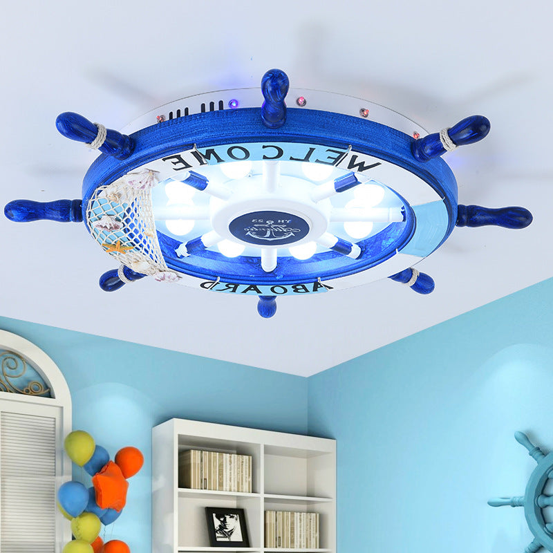 Anchor Flush Mount Ceiling Light 1 Light Acrylic Kids Flush Mount Ceiling Light for Bedroom