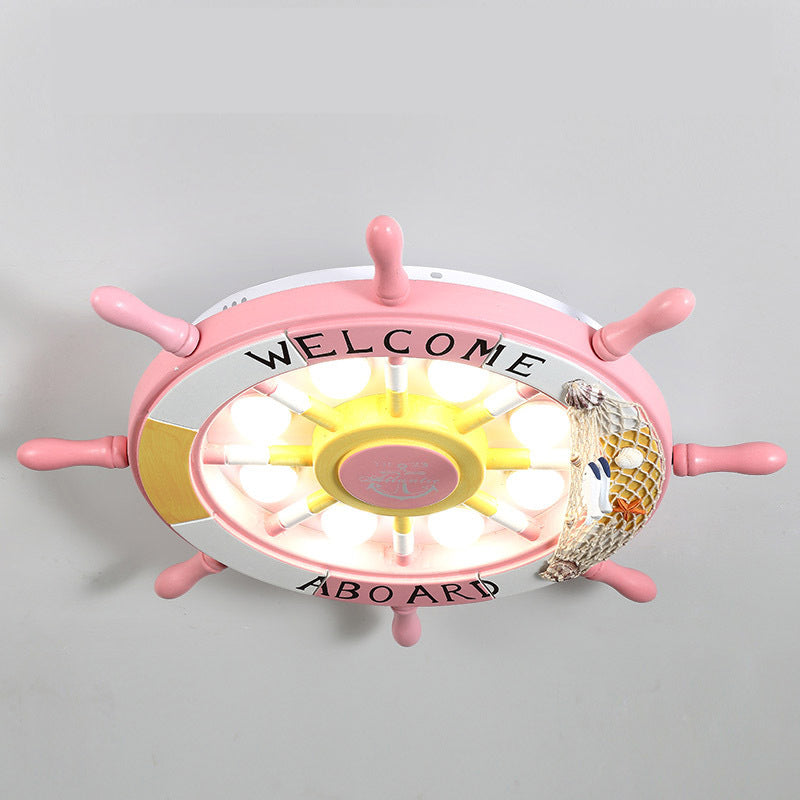 Anchor Flush Mount Ceiling Light 1 Light Acrylic Kids Flush Mount Ceiling Light for Bedroom