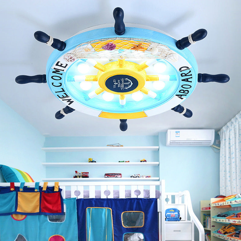 Anchor Flush Mount Ceiling Light 1 Light Acrylic Kids Flush Mount Ceiling Light for Bedroom