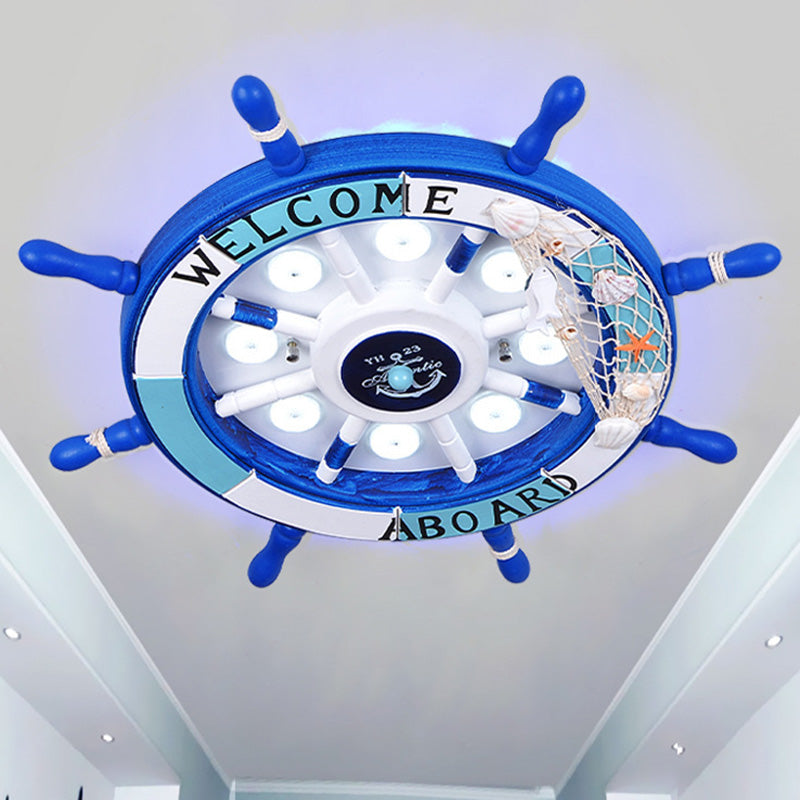 Anchor Flush Mount Ceiling Light 1 Light Acrylic Kids Flush Mount Ceiling Light for Bedroom