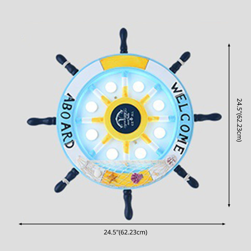 Anchor Flush Mount Ceiling Light 1 Light Acrylic Kids Flush Mount Ceiling Light for Bedroom